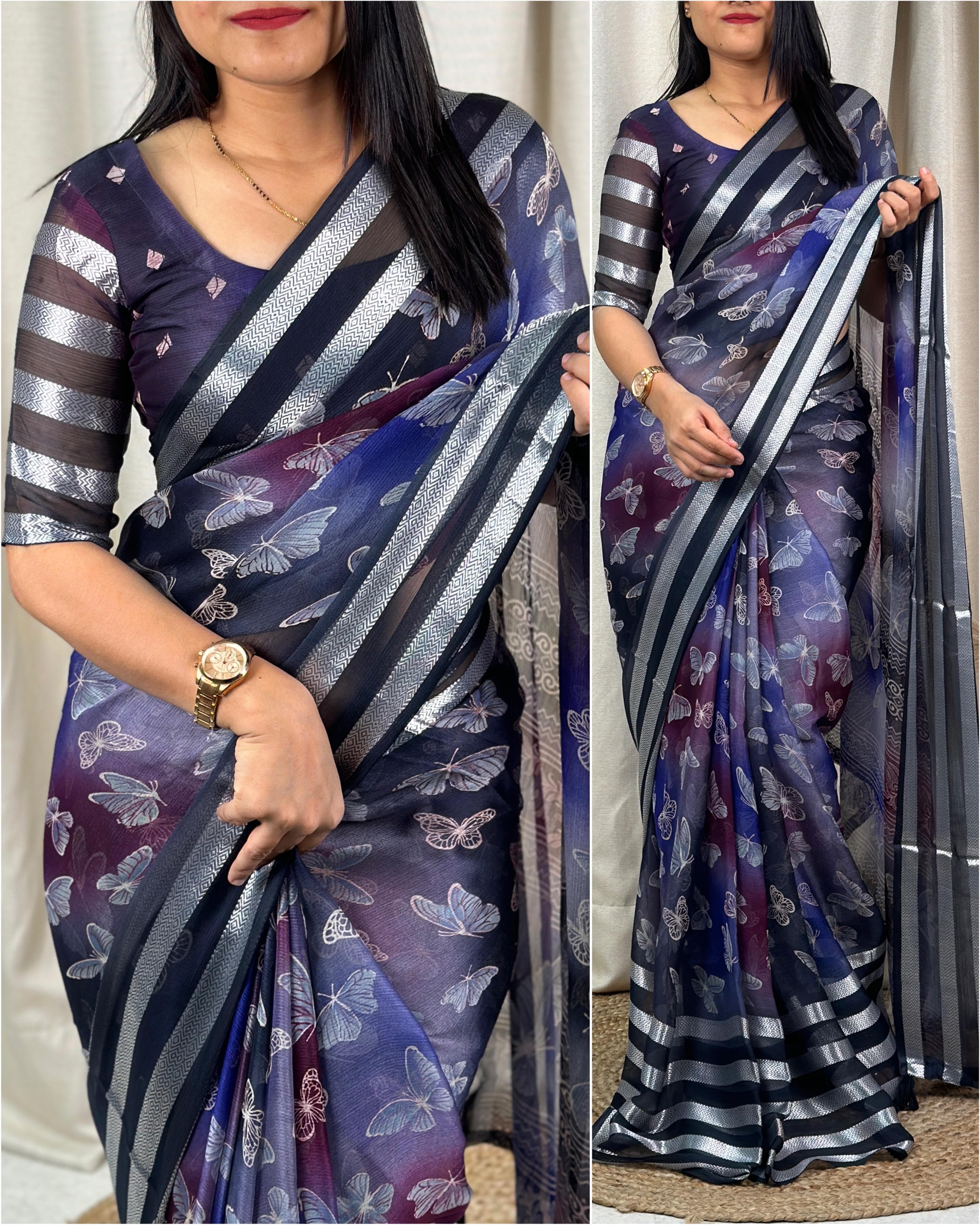 butterfly-design-saree